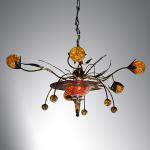 The Jester Chandelier
Steel & Hand Blown Glass
65"x65"x36"
Original