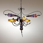 Prince  Nymph Chandelier
Steel & Hand Blown Glass
55"x55"x40"
Original