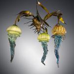 Triple Jellyfish Chandelier
Bronze, Stainless Steel & Hand Blown Glass
Original
32"x32"x36"